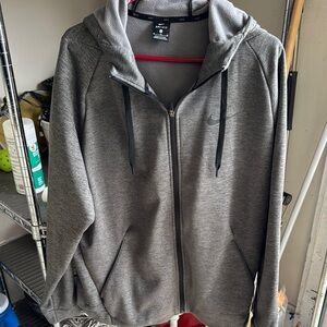 Nike Gray Zip-Up Hoodie